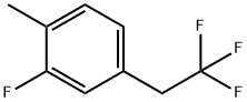 2-フルオロ-1-メチル-4-(2,2,2-トリフルオロエチル)ベンゼン 化学構造式