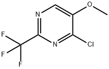 4-chloro-5-methoxy-2-(trifluoromethyl)pyrimidine Struktur