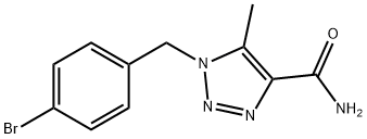 1-(4-bromobenzyl)-5-methyl-1H-1,2,3-triazole-4-carboxamide Structure