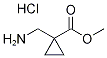 methyl 1-(aminomethyl)cyclopropanecarboxylate hydrochloride Structure