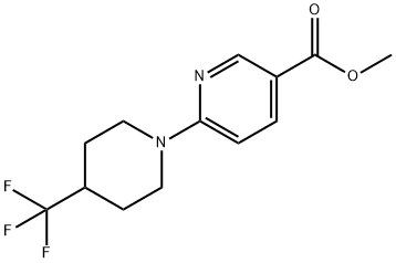 methyl 6-[4-(trifluoromethyl)piperidino]nicotinate Structure