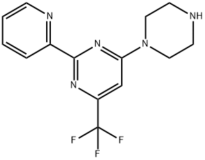 4-哌嗪-2-(2-吡啶基)-6-(三氟甲基)-嘧啶 结构式