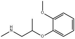 2-(2-Methoxyphenoxy)-N-methyl-1-propanamine Structure