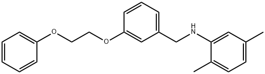 2,5-Dimethyl-N-[3-(2-phenoxyethoxy)benzyl]aniline Struktur