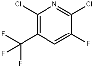 2,6-ジクロロ-3-フルオロ-5-(トリフルオロメチル)ピリジン 化学構造式
