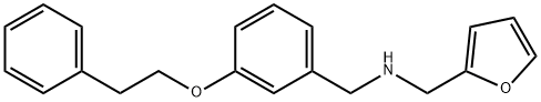 2-Furyl-N-[3-(phenethyloxy)benzyl]methanamine 化学構造式