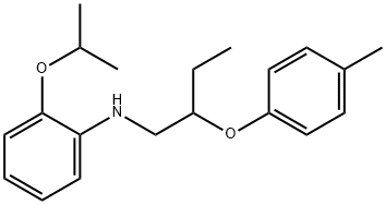2-Isopropoxy-N-[2-(4-methylphenoxy)butyl]aniline 化学構造式
