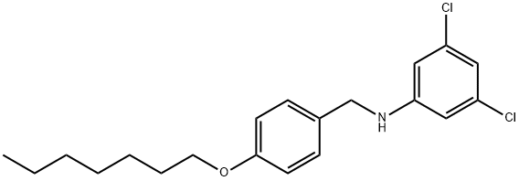 3,5-Dichloro-N-[4-(heptyloxy)benzyl]aniline Structure