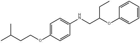 4-(Isopentyloxy)-N-(2-phenoxybutyl)aniline Struktur