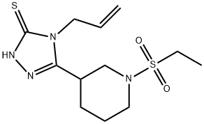 4-Allyl-5-[1-(ethylsulfonyl)piperidin-3-yl]-4H-1,2,4-triazole-3-thiol Structure