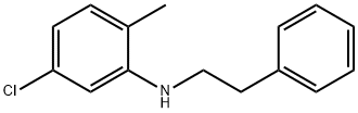 5-Chloro-2-methyl-N-phenethylaniline,1040684-79-4,结构式