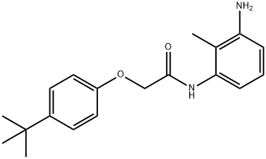 N-(3-Amino-2-methylphenyl)-2-[4-(tert-butyl)-phenoxy]acetamide 结构式