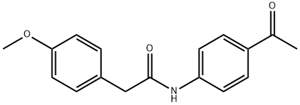 N-(4-Acetylphenyl)-2-(4-methoxyphenyl)acetamide Structure