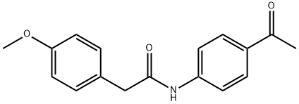 N-(4-Acetylphenyl)-2-(4-methoxyphenyl)acetamide Struktur