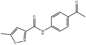N-(4-Acetylphenyl)-5-methylisoxazole-3-carboxamide Structure