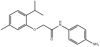 N-(4-Aminophenyl)-2-(2-isopropyl-5-methylphenoxy)-acetamide,954261-70-2,结构式