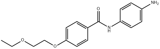 N-(4-Aminophenyl)-4-(2-ethoxyethoxy)benzamide,1020055-69-9,结构式