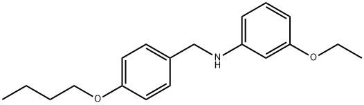 N-(4-Butoxybenzyl)-3-ethoxyaniline 化学構造式