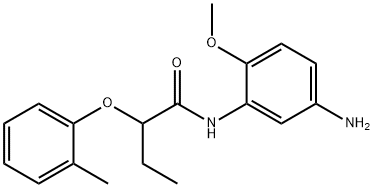 N-(5-Amino-2-methoxyphenyl)-2-(2-methylphenoxy)-butanamide 结构式