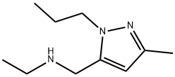 N-[(3-Methyl-1-propyl-1H-pyrazol-5-yl)methyl]-ethanamine Structure