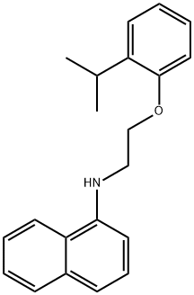 N-[2-(2-Isopropylphenoxy)ethyl]-1-naphthalenamine,1040683-99-5,结构式