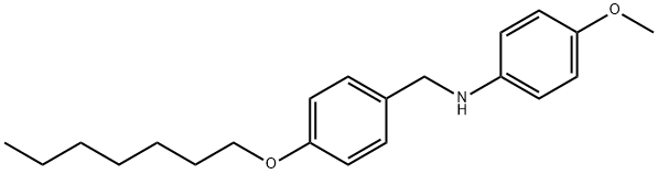 N-[4-(Heptyloxy)benzyl]-4-methoxyaniline 化学構造式