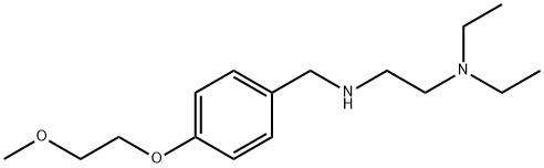 N1,N1-diethyl-N2-[4-(2-methoxyethoxy)benzyl]-1,2-ethanediamine 结构式