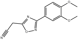 [3-(3,4-dimethoxyphenyl)-1,2,4-oxadiazol-5-yl]acetonitrile Structure