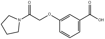 3-(2-oxo-2-pyrrolidin-1-ylethoxy)benzoic acid Structure