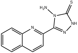 4-氨基-5-喹啉-2-基-4H-1,2,4-三唑-3-硫醇,896837-03-9,结构式