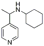 N-[1-(pyridin-4-yl)ethyl]cyclohexanamine 化学構造式