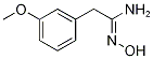 2-(3-Methoxyphenyl)-N-hydroxyethanimidamide Struktur