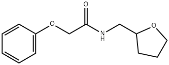 2-phenoxy-N-(tetrahydro-2-furanylmethyl)acetamide 结构式