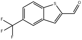 5-(三氟甲基)苯并[B]噻吩-2-甲醛 结构式