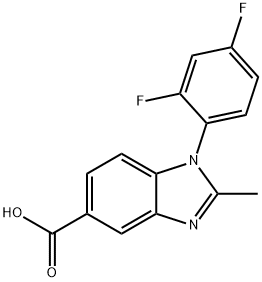 1-(2,4-difluorophenyl)-2-methyl-1H-benzimidazole-5-carboxylic acid