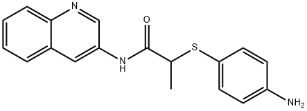 931239-27-9 2-[(4-aminophenyl)thio]-N-quinolin-3-ylpropanamide