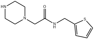 2-哌嗪-1-基-N-(噻吩-2-基甲基)乙酰胺,946680-80-4,结构式