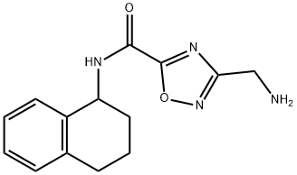 3-(aminomethyl)-N-1,2,3,4-tetrahydronaphthalen-1-yl-1,2,4-oxadiazole-5-carboxamide