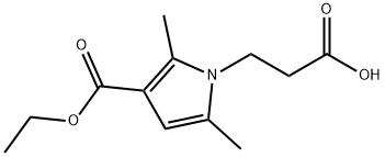 3-[3-(乙氧羰基)-2,5-二甲基-1H-吡咯-1-基]丙酸, 876294-66-5, 结构式