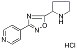 4-(5-吡咯烷-2-基-1,2,4-恶二唑-3-基)吡啶盐酸盐 结构式