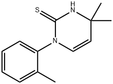 4,4-二甲基-1-(2-甲苯基)-1,4-二氢嘧啶-2-硫醇 结构式