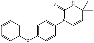 4,4-二甲基-1-(4-苯氧基苯基)-1,4-二氢嘧啶-2-硫醇,1142212-97-2,结构式