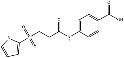 4-{[3-(thien-2-ylsulfonyl)propanoyl]amino}benzoic acid Structure