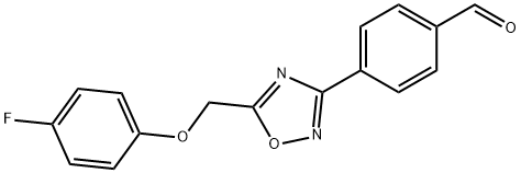 4-{5-[(4-fluorophenoxy)methyl]-1,2,4-oxadiazol-3-yl}benzaldehyde,1119450-77-9,结构式
