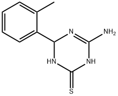 4-amino-6-(2-methylphenyl)-1,6-dihydro-1,3,5-triazine-2-thiol Structure