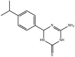 4-amino-6-(4-isopropylphenyl)-1,6-dihydro-1,3,5-triazine-2-thiol Structure