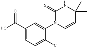 4-chloro-3-(2-mercapto-4,4-dimethylpyrimidin-1(4H)-yl)benzoic acid