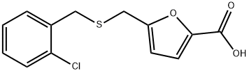 5-[[(2-氯苄基)硫代]甲基]-糠酸,696648-20-1,结构式