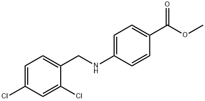 methyl 4-[(2,4-dichlorobenzyl)amino]benzoate Structure