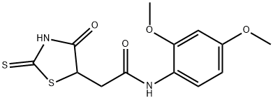 N-(2,4-dimethoxyphenyl)-2-(2-mercapto-4-oxo-4,5-dihydro-1,3-thiazol-5-yl)acetamide Structure